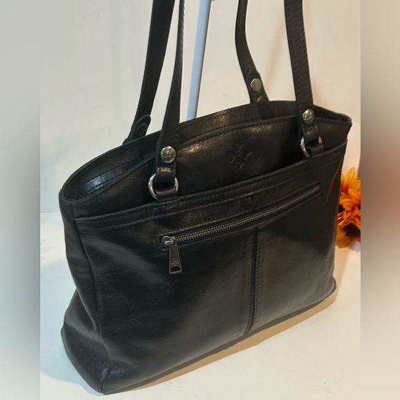 Patricia Nash Black Leather shoulder bag Tote - Picture 2 of 10